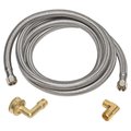 Homewerks Homewerks 7223-72-38-6E 0.38 x 0.38 OD x 72 in. Stainless Steel Dish Washer Supply Line 200682